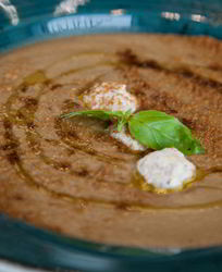 Постный суп-пюре из чечевицы