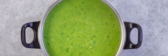 постный суп-пюре из зеленого горошка