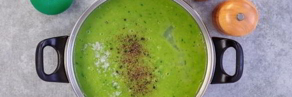 постный суп-пюре из зеленого горошка