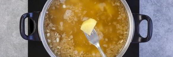 постный суп-пюре из зеленого горошка