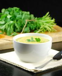 Простой суп-пюре из цветной капусты