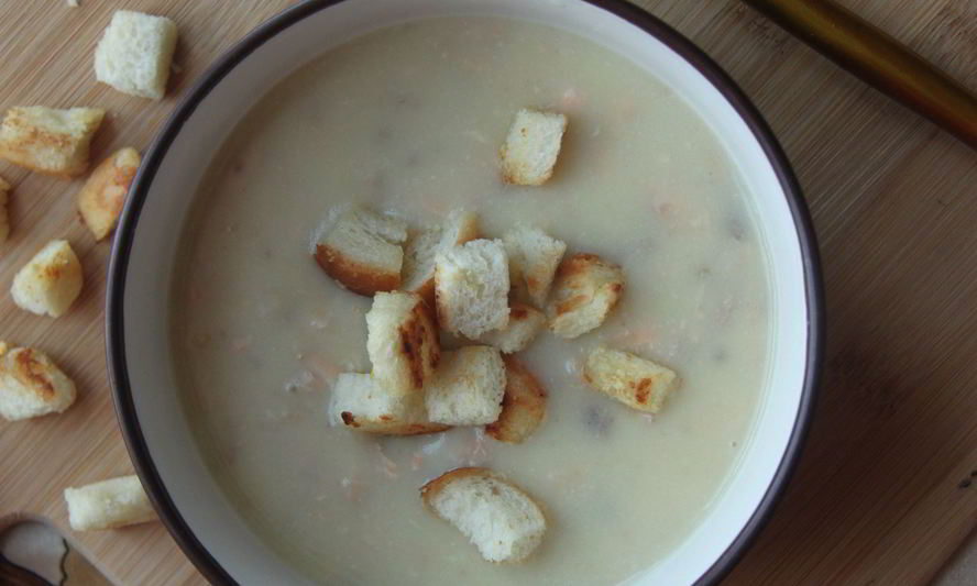 Рецепт сливочного супа-пюре с семгой