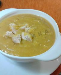Суп пюре гороховый с курицей