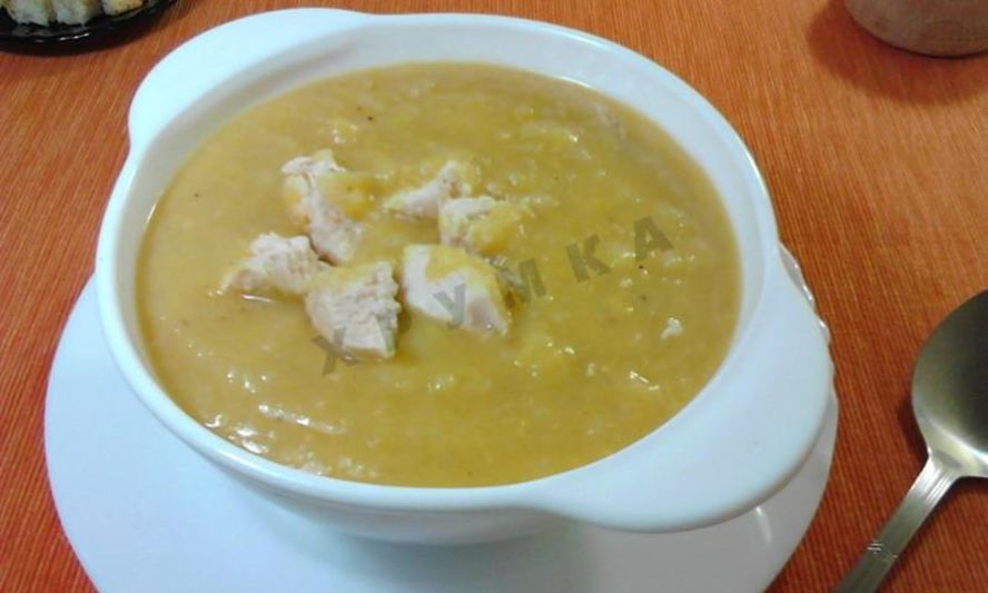 Рецепт супа пюре гороховый с курицей