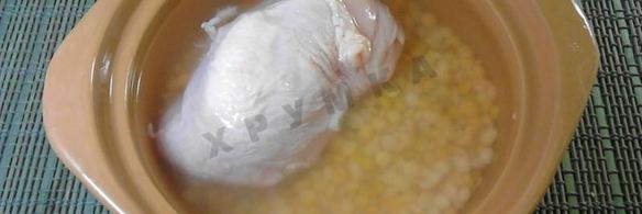 суп пюре гороховый с курицей