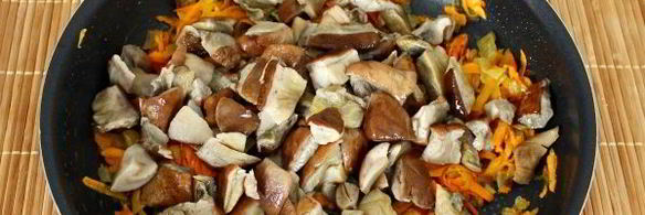 суп-пюре грибной с плавленным сыром