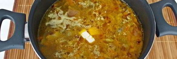 суп-пюре грибной с плавленным сыром