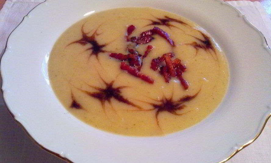 Рецепт супа-пюре из айвы с бальзамическим уксусом