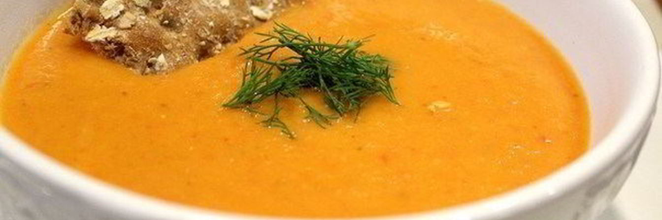 Суп-пюре из баклажанов со сливками