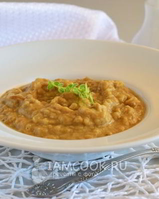 Суп-пюре из баклажанов