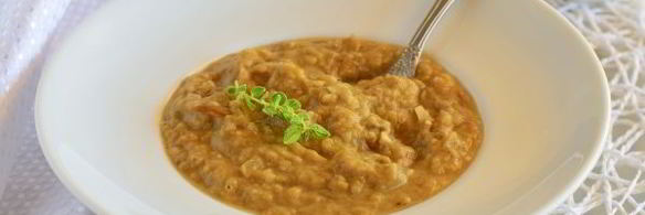 суп-пюре из баклажанов