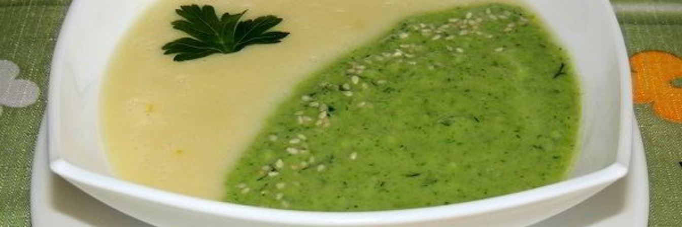 Суп-пюре из брокколи и кабачков