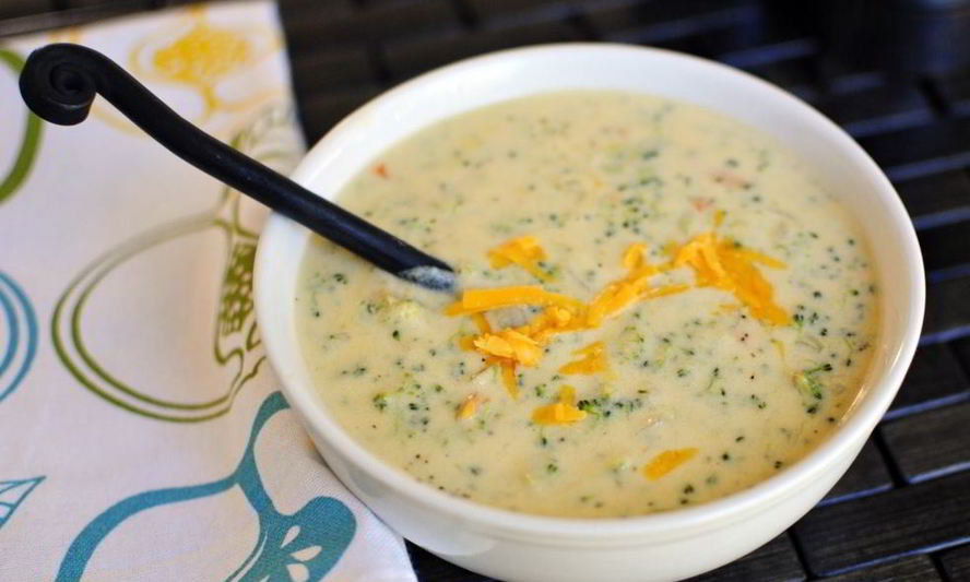Рецепт супа-пюре из брокколи и сливок с сыром
