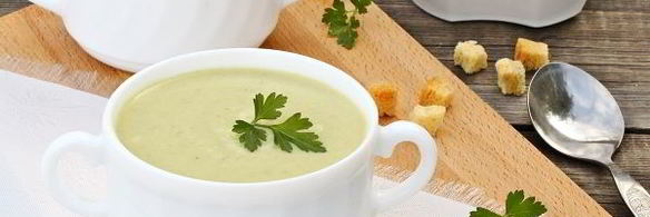 суп-пюре из брокколи и цветной капусты