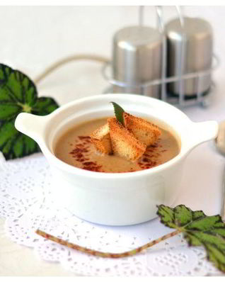 Суп-пюре из чечевицы и золотистых овощей