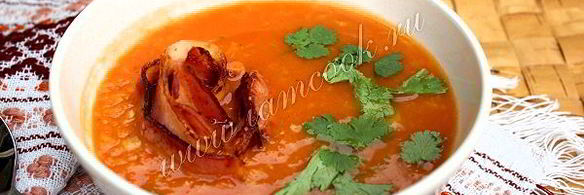 суп пюре из чечевицы