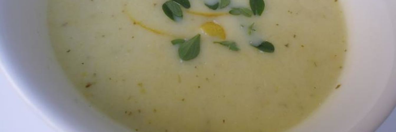 Суп-пюре из кабачков с лимонным ароматом