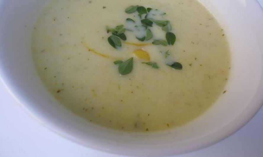 Рецепт супа-пюре из кабачков с лимонным ароматом