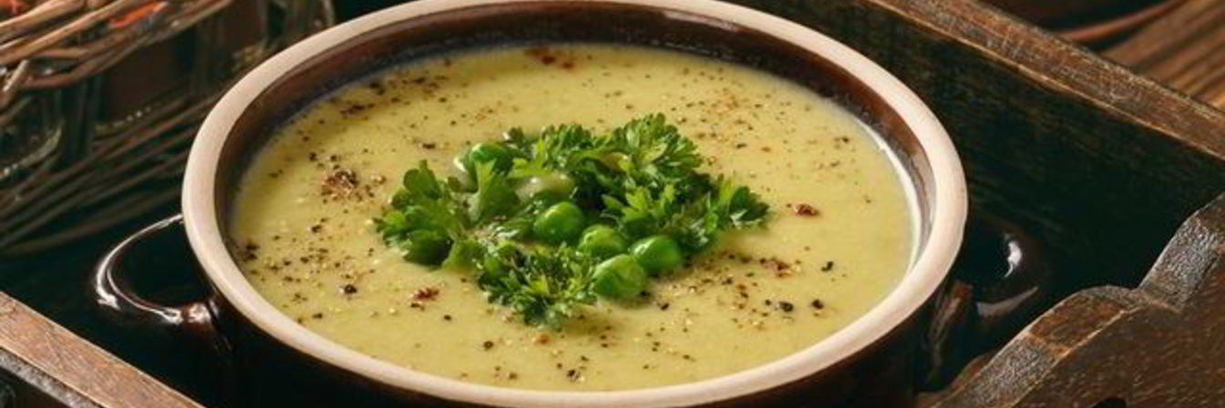 Суп-пюре из кабачков со сливками