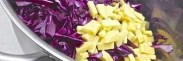 суп-пюре из краснокочанной капусты