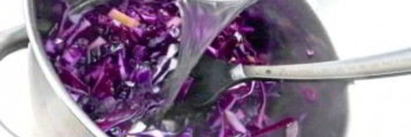 суп-пюре из краснокочанной капусты