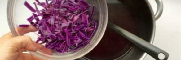 суп-пюре из краснокочанной капусты