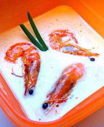 Суп-пюре из креветок Гурман