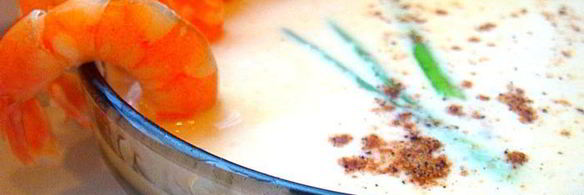 суп-пюре из креветок гурман