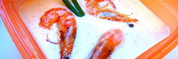 суп-пюре из креветок гурман