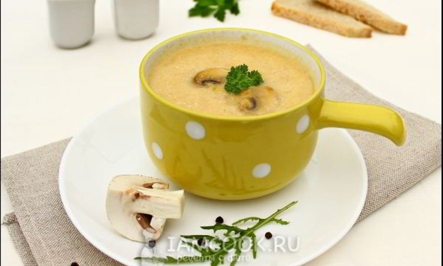 Рецепт супа-пюре из курицы и шампиньонов