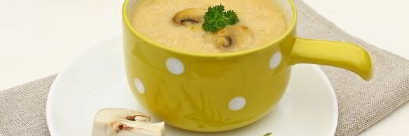 суп-пюре из курицы и шампиньонов
