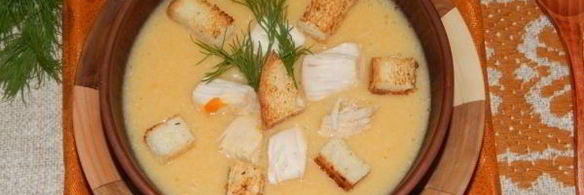 суп-пюре из курицы с картофелем