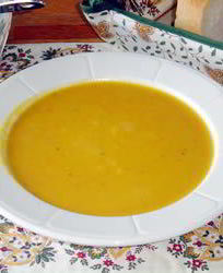 Суп-пюре из мускатной тыквы