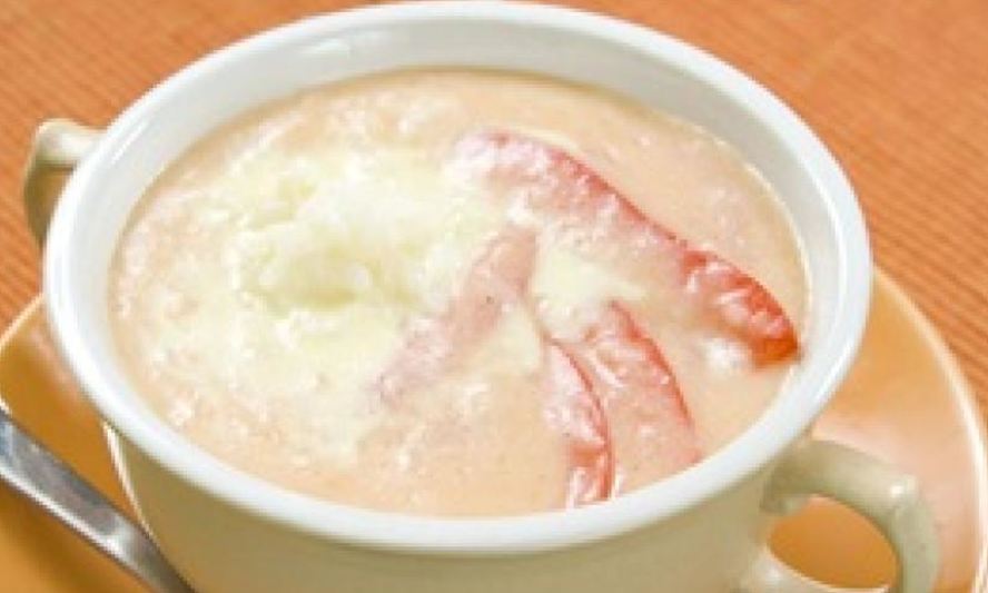 Рецепт супа-пюре из риса, лука и помидоров