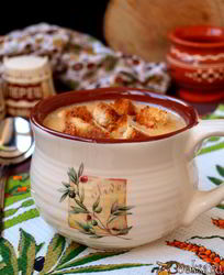 Суп-пюре из риса с чечевицей