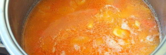 суп-пюре из риса с чечевицей