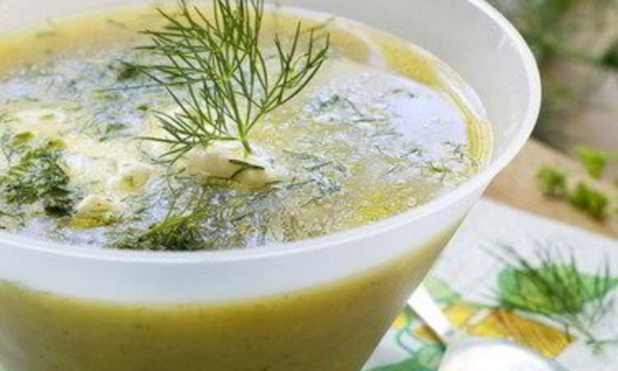 Рецепт супа-пюре из рукколы с козьим сыром