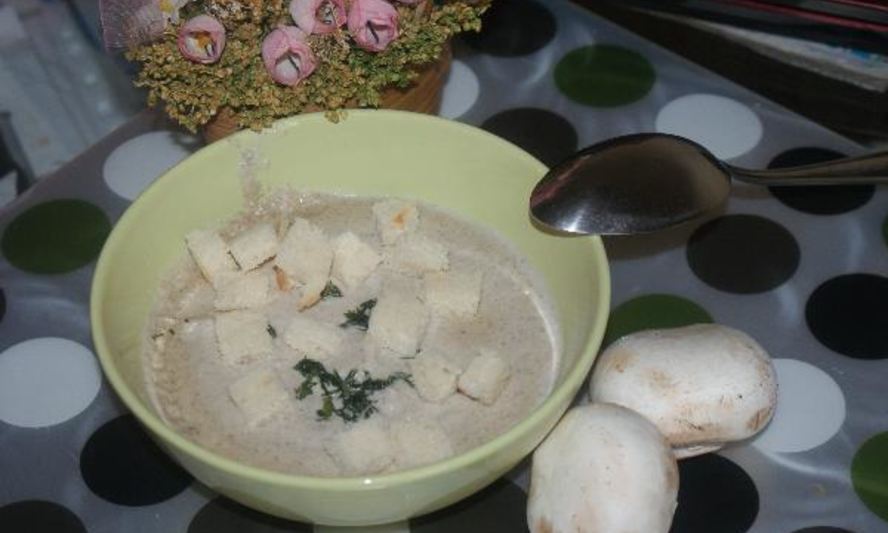 Рецепт супа-пюре из шампиньонов