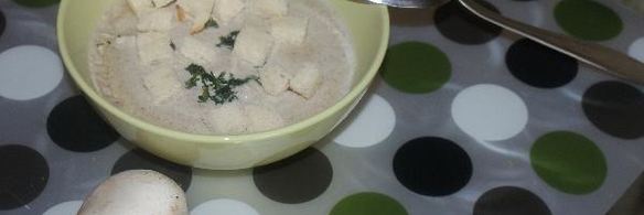 суп-пюре из шампиньонов