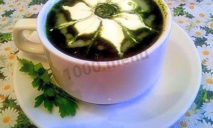 Рецепт супа пюре из шпината замороженного со сливками