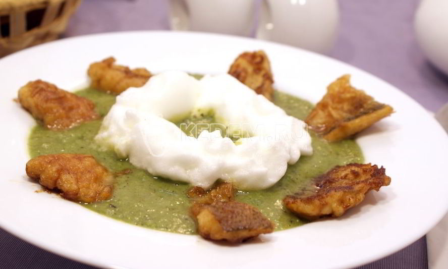 Рецепт супа-пюре из стручковой фасоли с рыбой