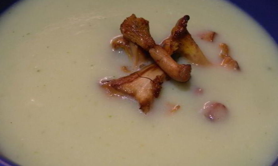 Рецепт супа-пюре из цукини с лисичками