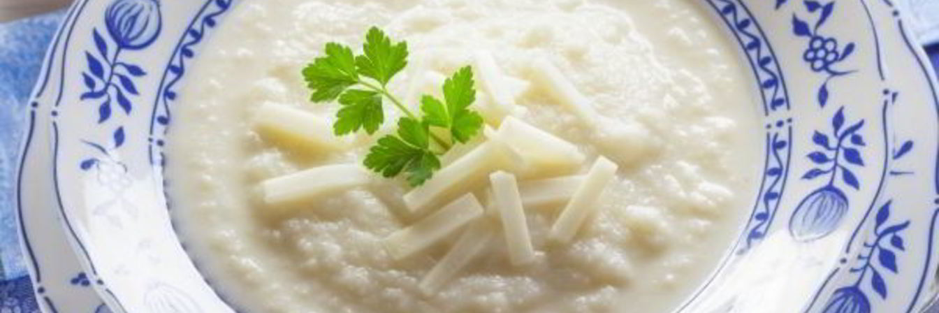 Суп-пюре из цветной капусты с сыром