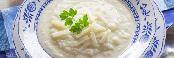 суп-пюре из цветной капусты с сыром