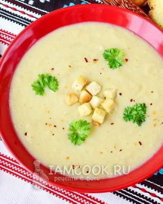 Суп-пюре из цветной капусты со сливками