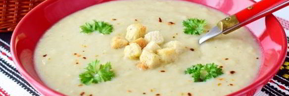 суп-пюре из цветной капусты со сливками