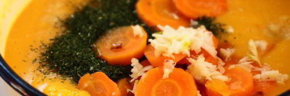 суп-пюре из тыквы с фрикадельками