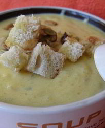 Суп-пюре из тыквы с эстрагоном