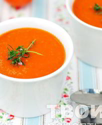 Суп-пюре из запеченных томатов