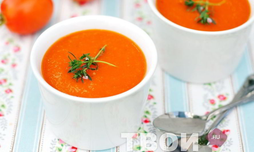 Рецепт супа-пюре из запеченных томатов